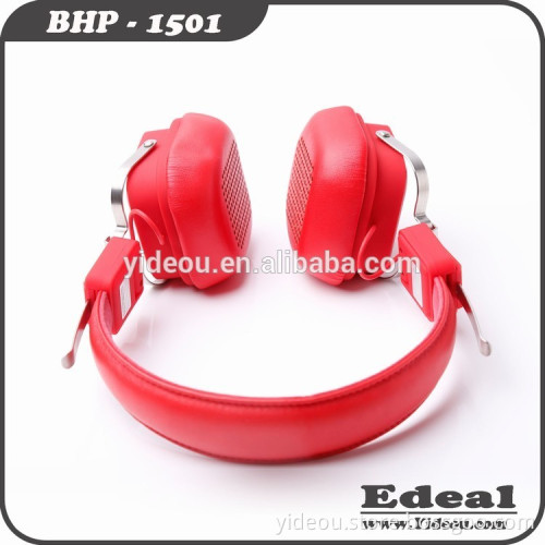 Red Portable Sport Wireless Bluetooth Headphone With NFC & FM radio for Smartphone